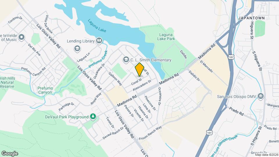 1542 Newport St Map and Location Details