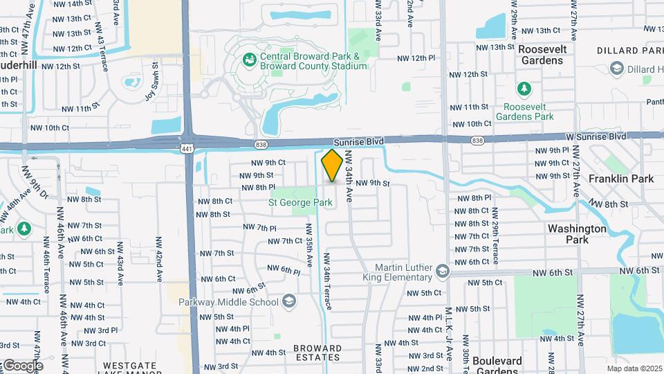 891 NW 34th Way Map and Location Details