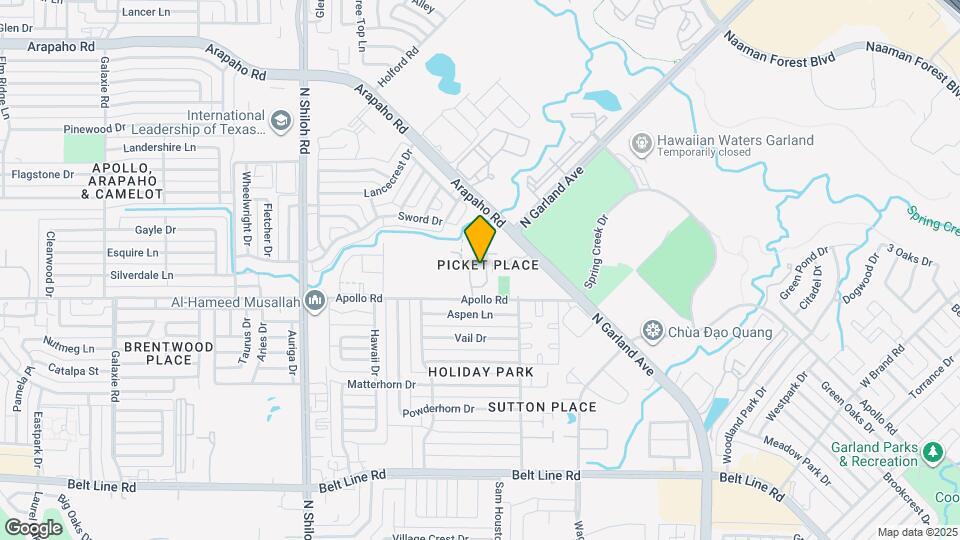 3817 Brandon Park Dr Map and Location Details