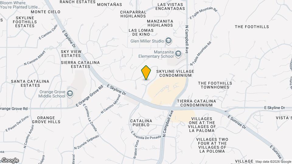6561 N Ave De Posada Map and Location Details