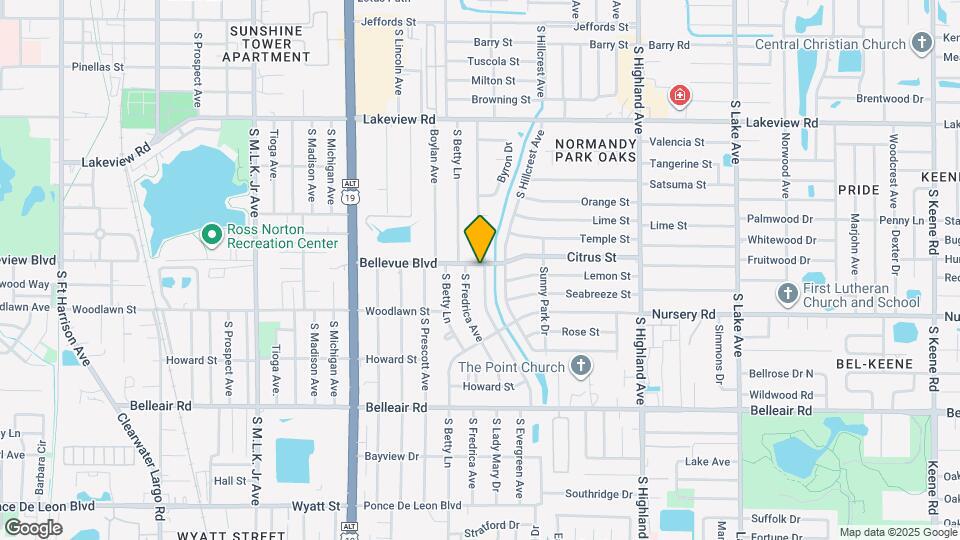 1452 S Evergreen Ave Map and Location Details