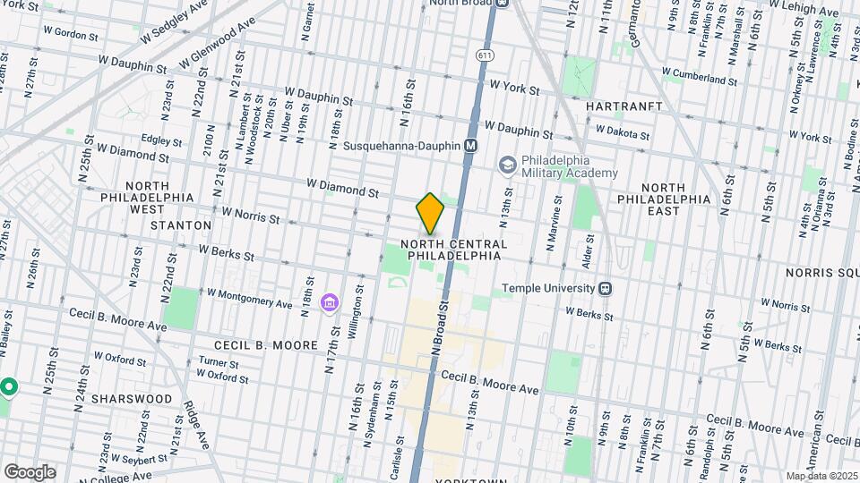 1429 W Norris St, Unit 2 Map and Location Details