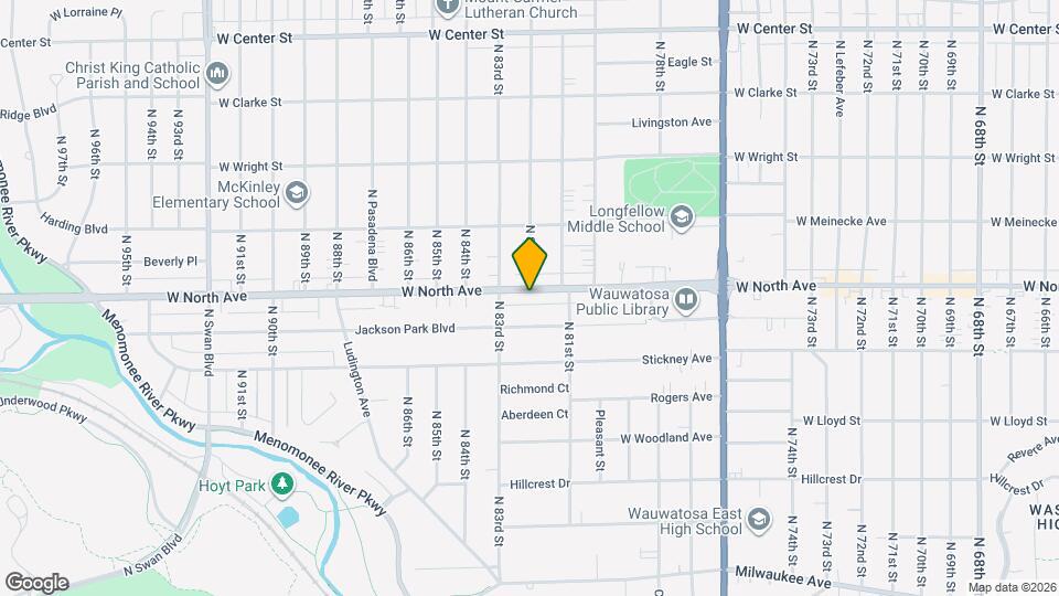 8201 W North Ave Map and Location Details