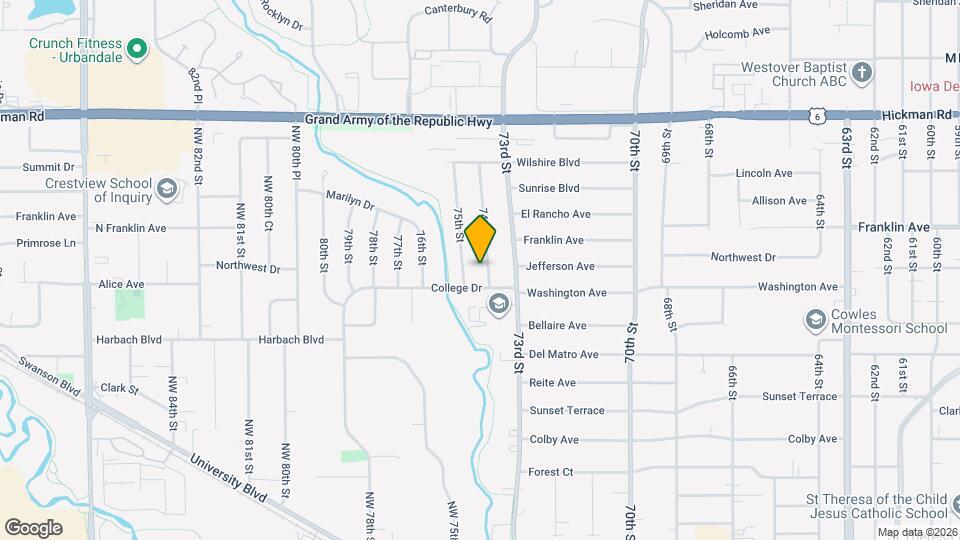 1810 74th St, Unit 1 Map and Location Details