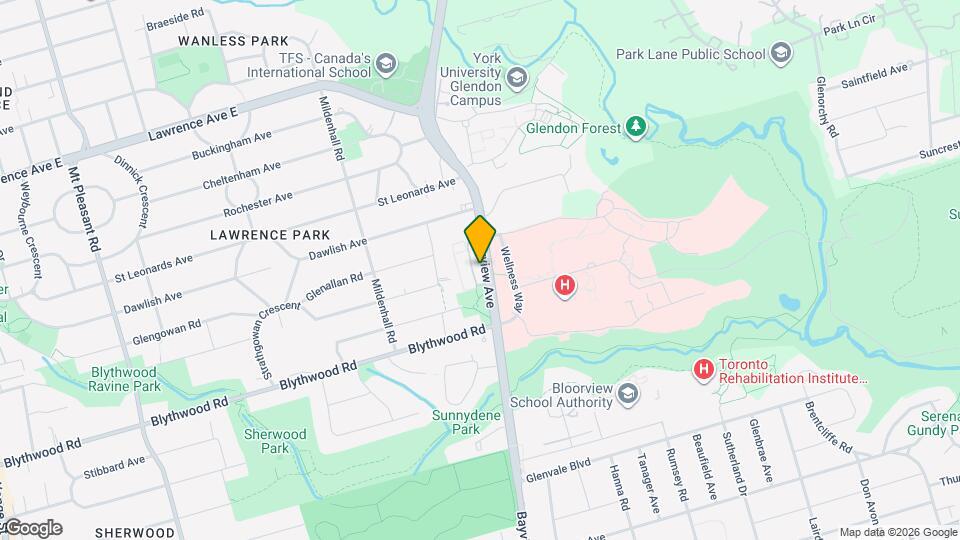 2120 Bayview Ave Map and Location Details