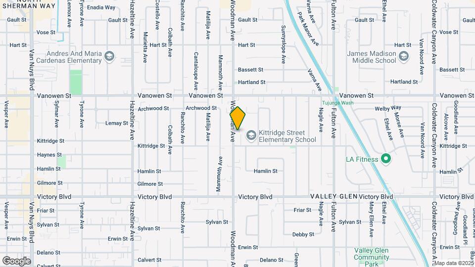 6628 Woodman Ave Map and Location Details