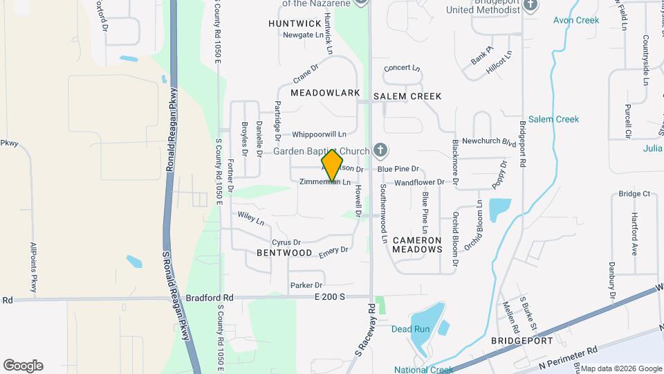 10871 Zimmerman Ln Map and Location Details