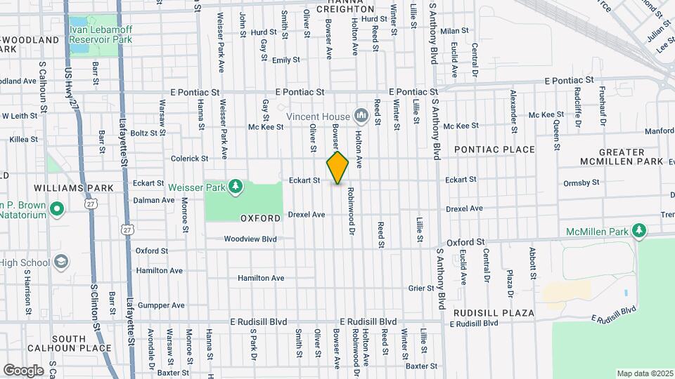 3115 Bowser Ave Map and Location Details