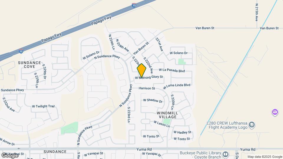 22281 W Morning Glory St Map and Location Details