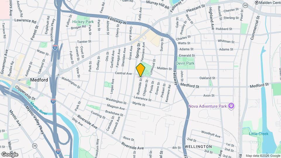 68 Burnside St Map and Location Details