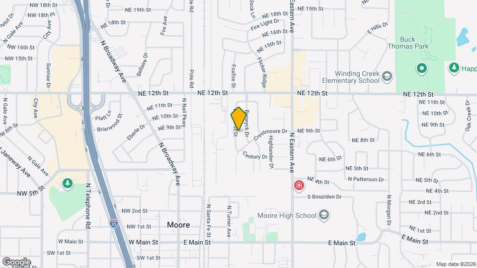 1112 Elmhurst St Map and Location Details