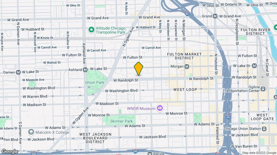 1348 W Randolph St Map and Location Details