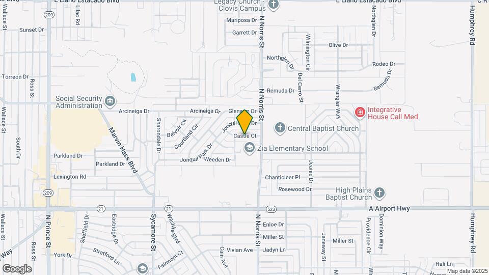 2121 Castle Ct Map and Location Details