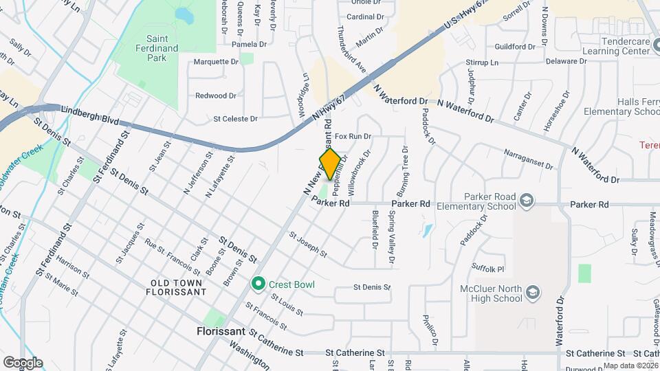 1335 Pepperhill Dr Map and Location Details
