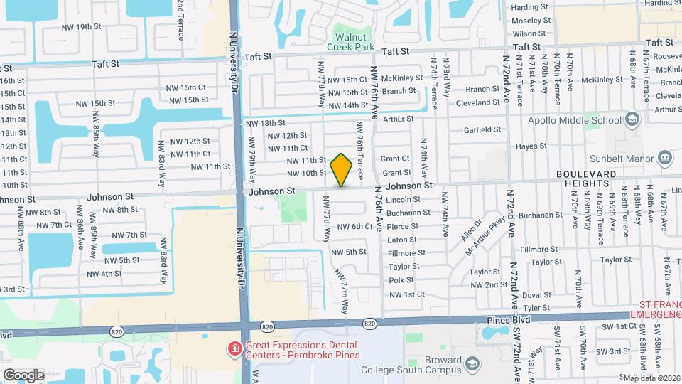 7730 Johnson St Mapa y Detalles de la Ubicación