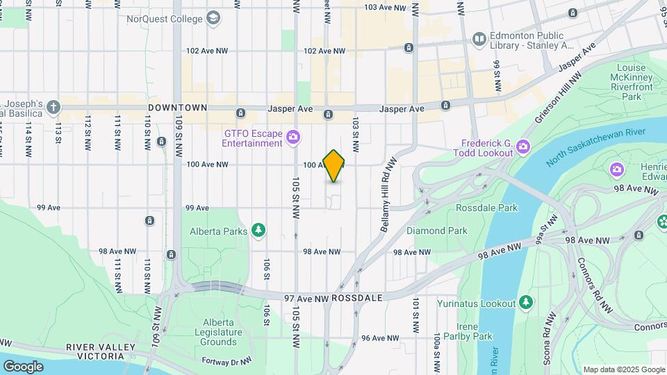 9921 104th St NW Map and Location Details