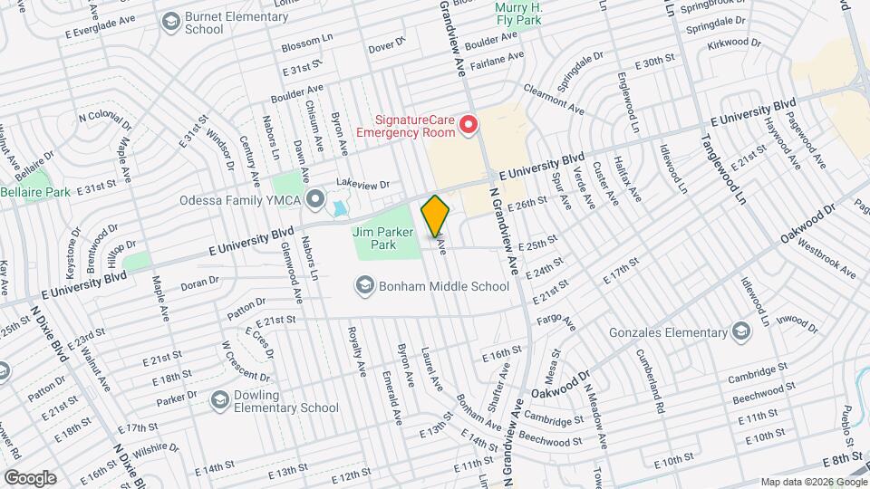 2501 Redbud Ave Map and Location Details