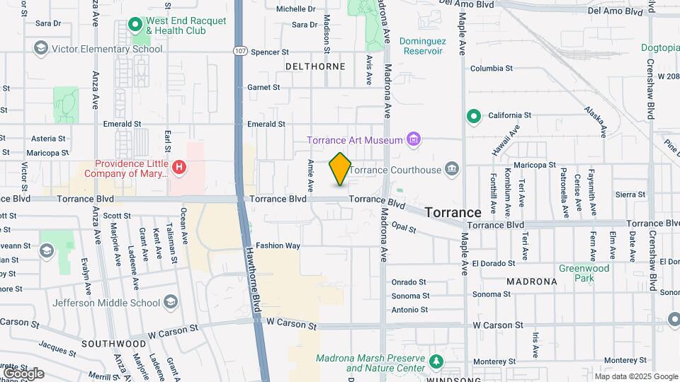 Furnished Studio-Los Angeles - Torrance Map and Location Details
