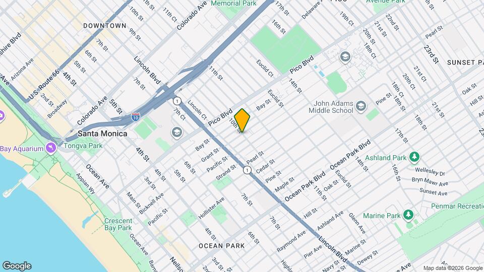 852 Grant St Mapa y Detalles de la Ubicación