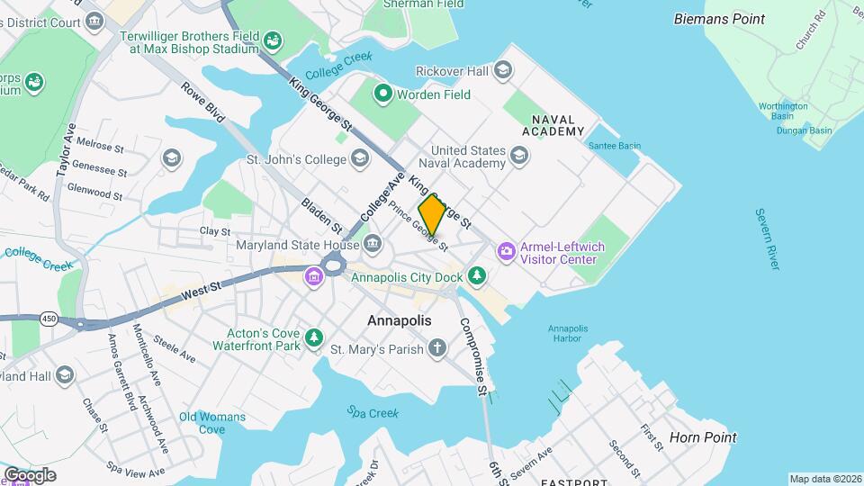 185 Prince George St Map and Location Details