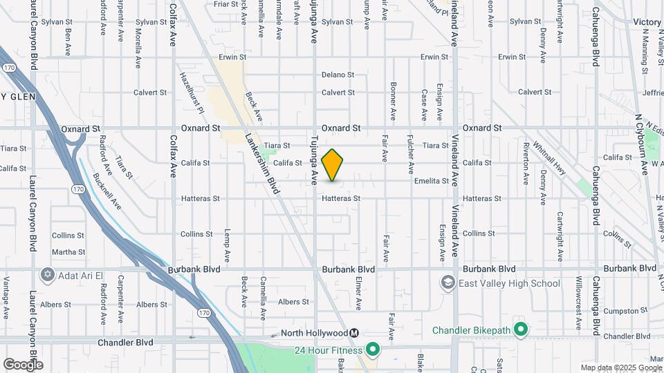 11334 Emelita St Map and Location Details