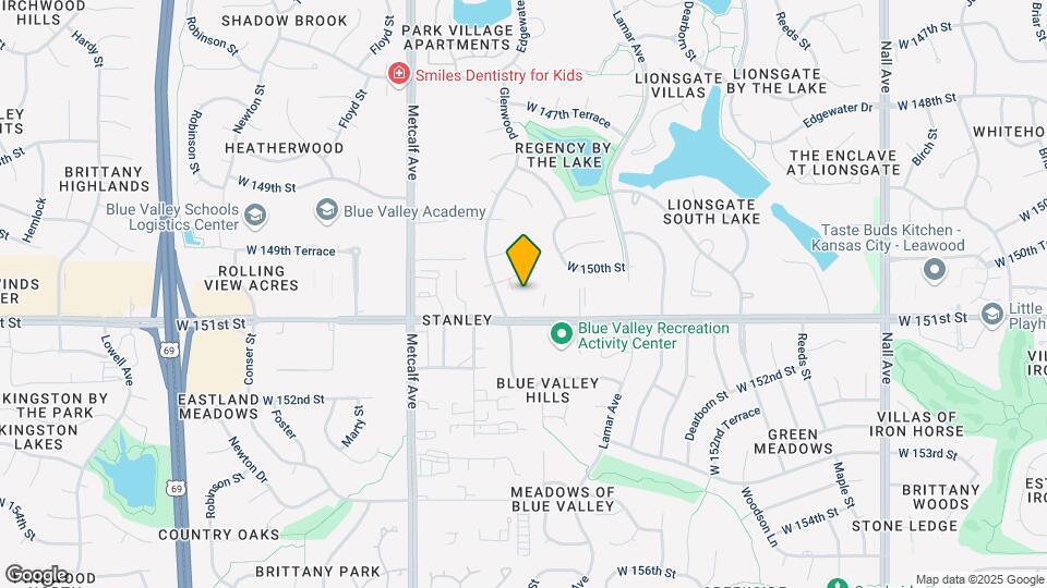 6639 W 150th St Map and Location Details