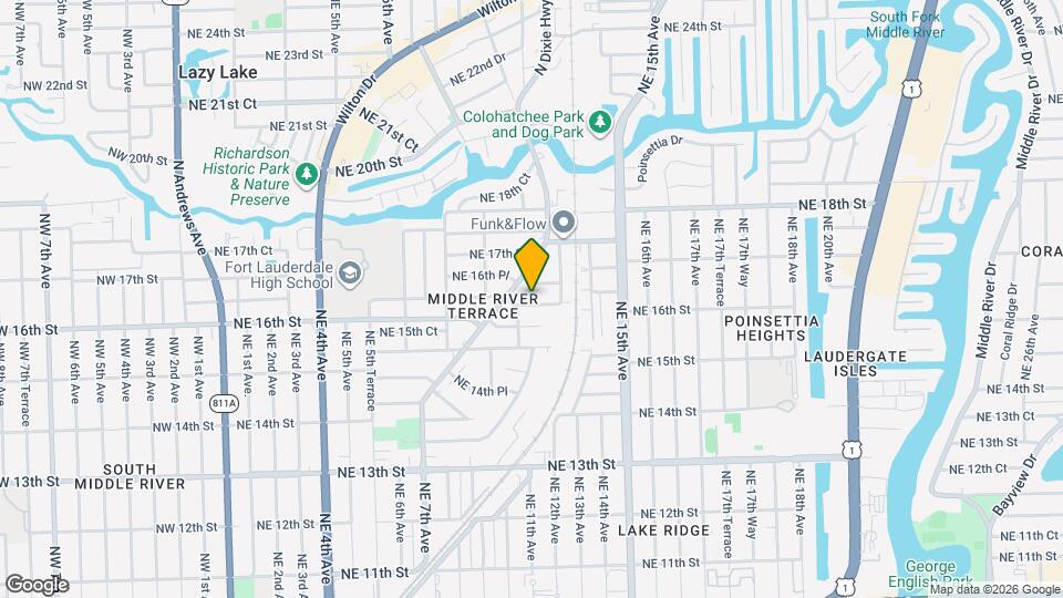 1107 NE 16th Ct Mapa y Detalles de la Ubicación