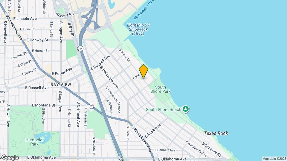 2727 S Shore Dr, Unit A Map and Location Details