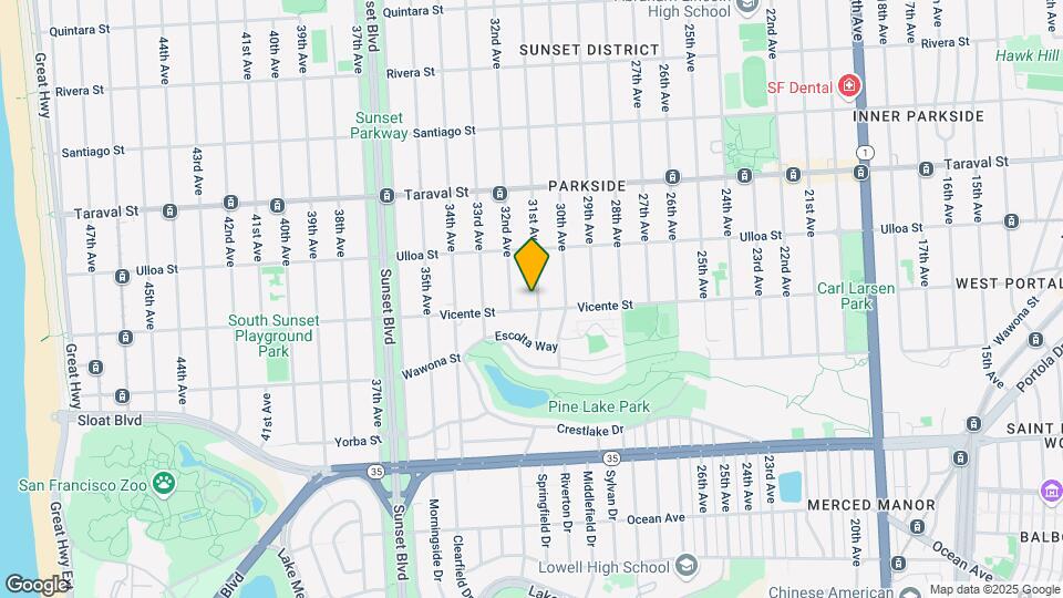 2583 31st Ave Mapa y Detalles de la Ubicación