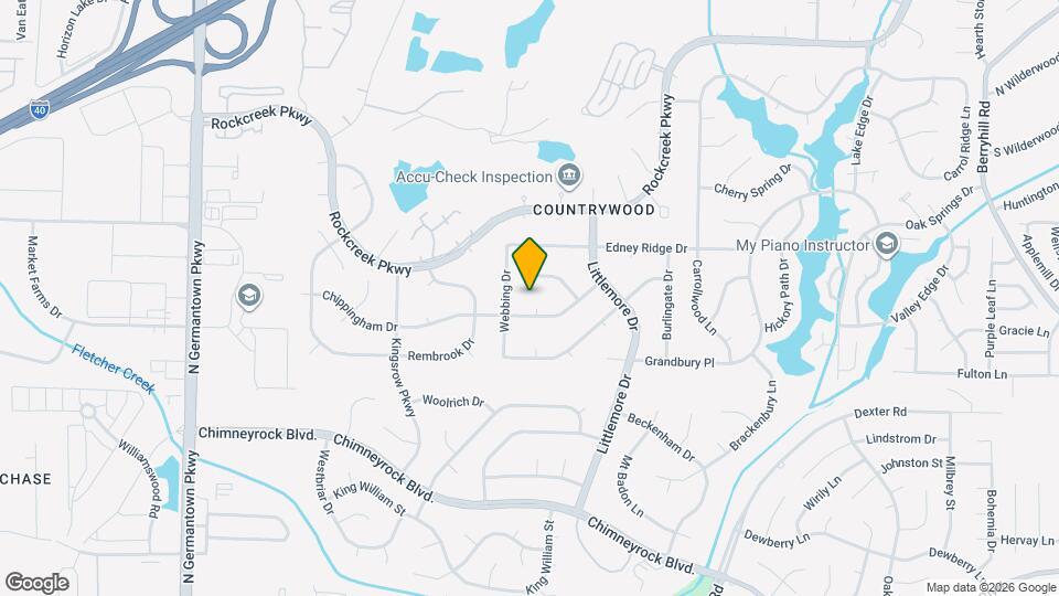 2219 Nutbush Pl Map and Location Details