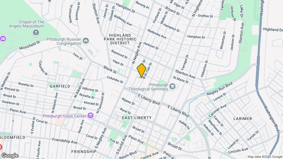 609 N Saint Clair St Mapa y Detalles de la Ubicación