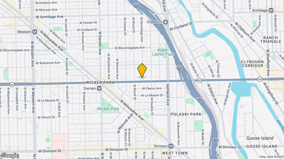 1734 W North Ave, Unit J00P Mapa y Detalles de la Ubicación