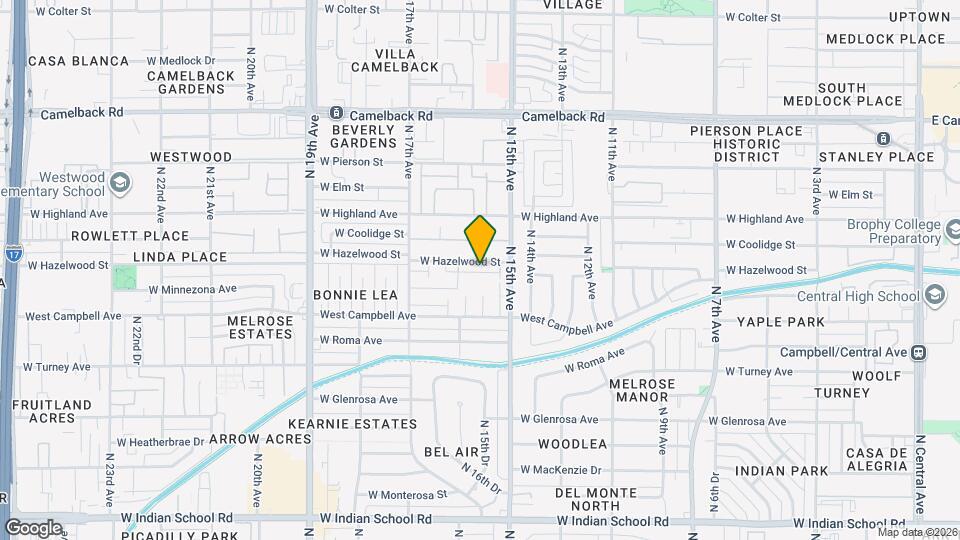 1533 W Hazelwood St Map and Location Details