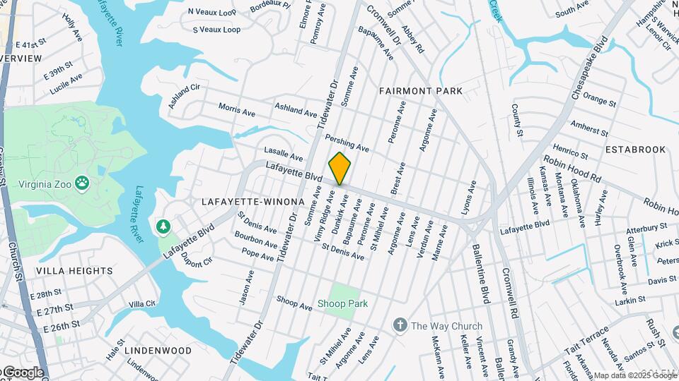 2109 Lafayette Blvd Mapa y Detalles de la Ubicación