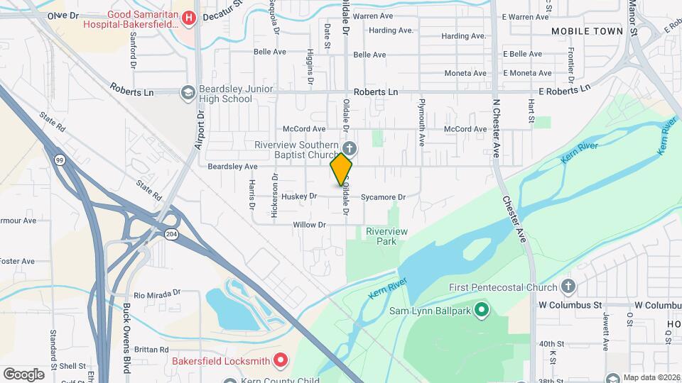 329 S Oildale Dr Map and Location Details