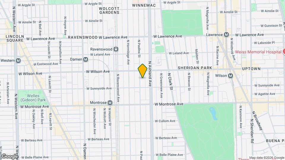 4521 N Paulina St, Unit 1A Mapa y Detalles de la Ubicación