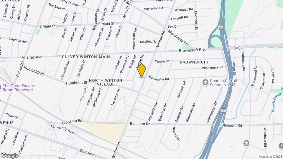 445 N Winton Rd Map and Location Details