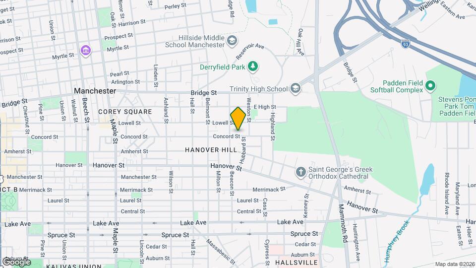 540 Concord St Map and Location Details