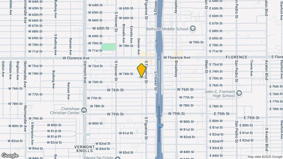 513 W 75th St Map and Location Details