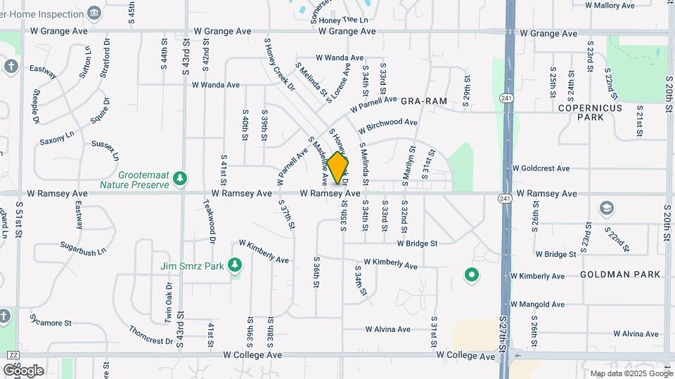5889 S Honey Creek Dr Mapa y Detalles de la Ubicación