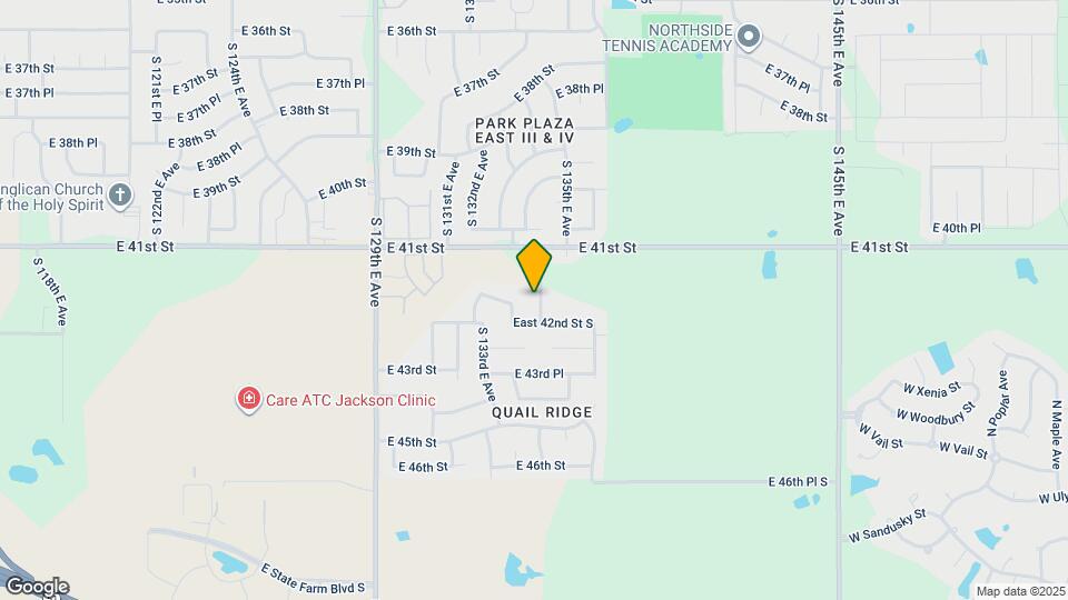 4124 S 134th E Ave Map and Location Details