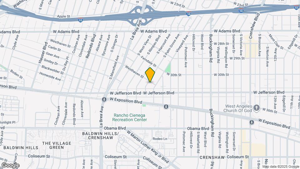 3006 S Palm Grove Ave Mapa y Detalles de la Ubicación