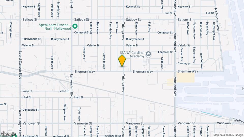 11401 Sherman Way Map and Location Details