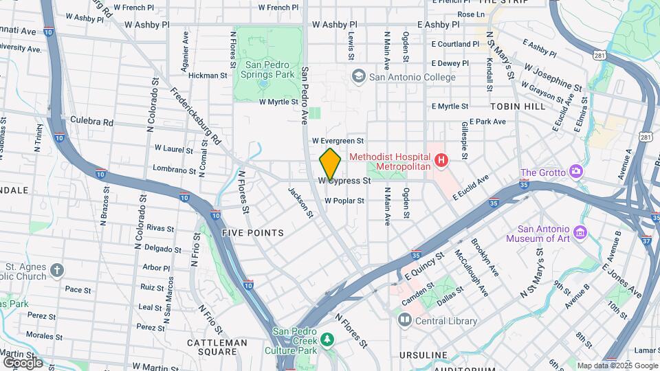 326 W Cypress St Map and Location Details