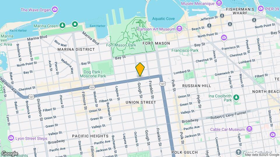 1590 Lombard St Mapa y Detalles de la Ubicación