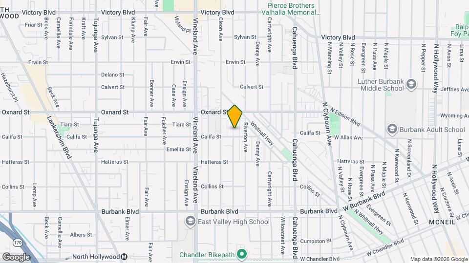 5912 Satsuma Ave Map and Location Details