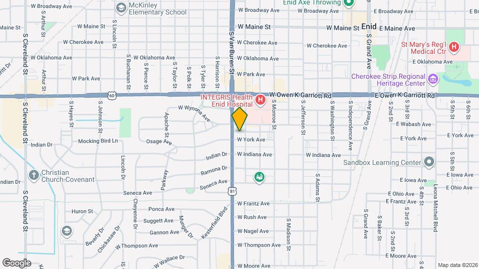 910 W York Ave Map and Location Details