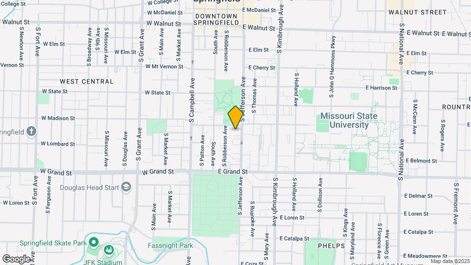813 S Jefferson Ave Map and Location Details