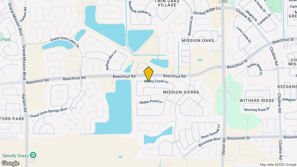 18223 Mossy Creek Ln Map and Location Details