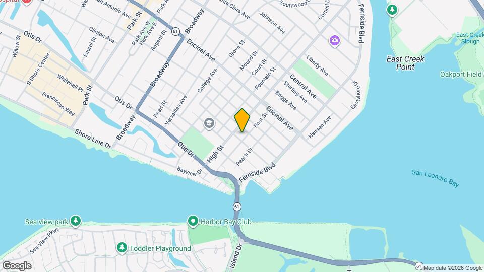 1107 Post St Map and Location Details